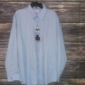 Nordstrom Light Blue Checkered Dress Shirt